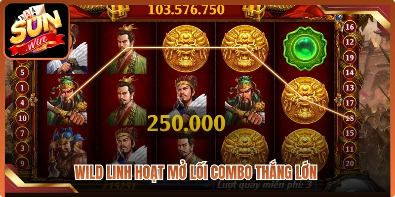 Wild linh hoạt mở lối combo thắng lớn 